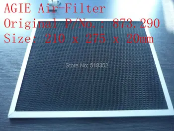 AGIE vzduchový Filter 873.290 EDM vzduchový Filter Agie časti 210 x 275 x 20 mm elektroiskrové Obrábacie stroje Náhradné Diely