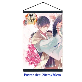 Anime Plagát Ikemen Sengoku Date Masamune Stene Prejdite Domáce Dekorácie 20x30cm