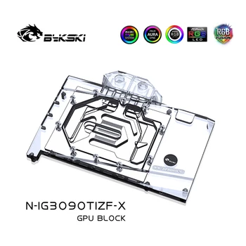 Bykski GPU Blok Vodného Chladenia pre IGame Battleax RTX 3090 Ti 24G Video Karta/Úplné Pokrytie/Chladiče VGA Chladič N-IG3090TIZF-X