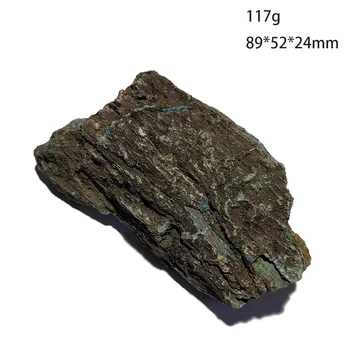 C6-7 Prírodné Azurite Malachit Minerálne Sklo Vzor Z Madagaskaru