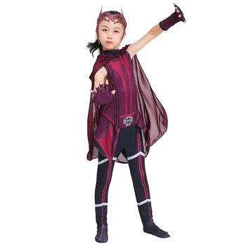 Deti Wanda Vízia Scarlet Witch Cosplay Kostým Oblečenie Halloween Deti Karneval Vyhovovali Maska Vlastné