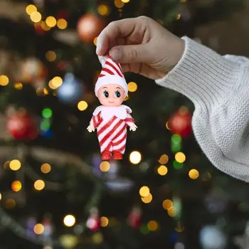 Dieťa Elf Pre Deti Maličkého Regálové Elfovia Hračky Miniatúrne Elf Figúrky Na Nový Rok Dekoroch Dovolenku Osadenie Stromček Slávnostné
