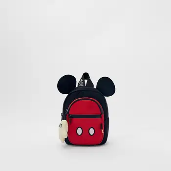 Disney Nové Červené Mickey Mouse Strane Ozdoba detský Batoh Cestovný Batoh Batoh Ženy