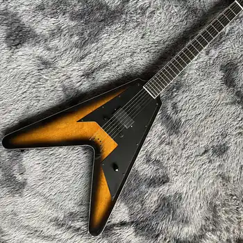 Doprava zadarmo,čierna, špeciálne tvarované, jedinečné, elektrická gitara,2022 nové pop, high-end vlastné,