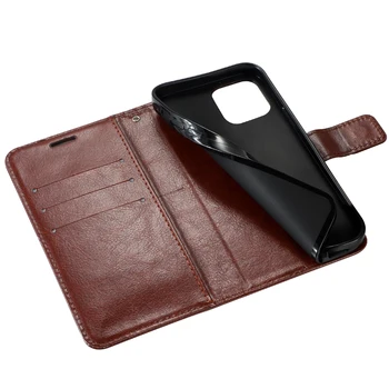 Držiteľa karty kryt prípade Meizu M10 kožené puzdro Ochranný Kryt Retro závesu peňaženky, flip case