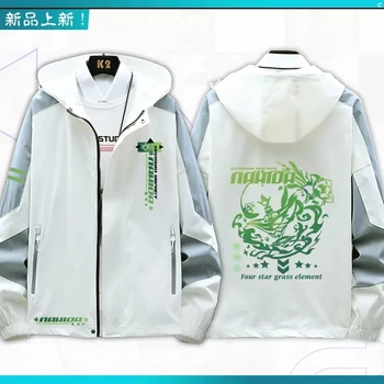 Horúca Hra Genshin Vplyv Nahida Kostým Tlač Módne Harajuku Oblečenie Športový kabát Bežné Nosenie, Neutrálne, na Jarné a Jesenné Nosenie