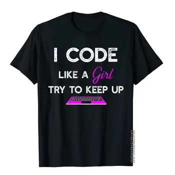 Ja Kód Ako Dievča T-Shirt Camisa Tričká Topy & Tees Pre Mužov Dizajnér Bavlna Letné Top T-Shirts