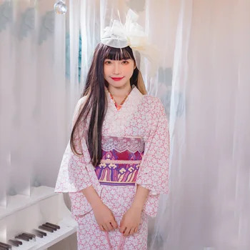 Japonsko Štýl ženské Kimono Tradičné Letné Yukata Kvet Vytlačí Vykonanie Šaty Cosplay Oblečenie Vaňa Župan