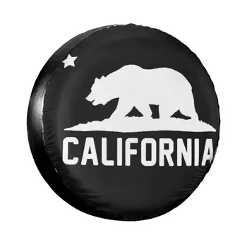 Kalifornia Medveď Náhradné Pneumatiky Kryt Prípade Taška Puzdro protiprachová Kryty Kolies na Jeep, Mitsubishi Pajero 14