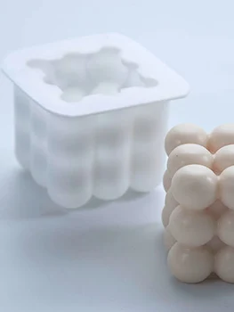 Kocka Tortu Sviečka 3D Forma Silikónová Pena Formy Ručné Kuchynské potreby Tortu Nástroje