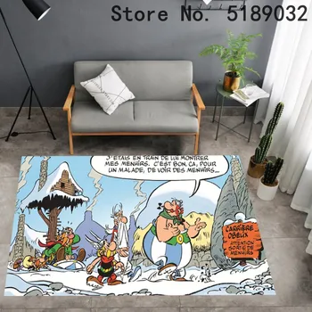 Komiksu, Anime Koberec Dobrodružstvo Asterix 3d Tlač Spálne Podlahové Rohože Vstupné Doormats Oblasti Koberec pre Kúpeľne, Kuchyne Rohože