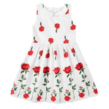 Letné Baby Girl Dress Kvet Deti Oblečenie Batoľa Cute Party, Narodeniny Princezná Šaty Šaty Deti