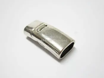 Magnetická Spona Antique silver Silný Magnet 10x5mm Kožené Spony
