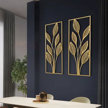 Metal gold leaf kovaného železa dekorácie obývacia izba pozadí dekorácie prívesok moderné Nordic kovové domáce dekorácie