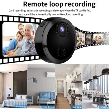 Mini Kamera Magnetické Bezdrôtový WiFi Remote Kamera Ultra HD 200W pixelov Domácnosti Videokamera Home Security Protection Dohľad