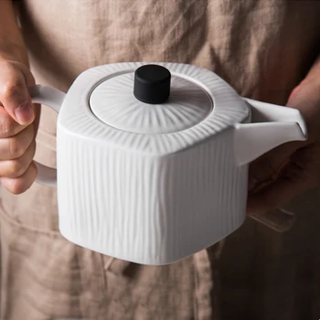 MUZITY Keramická Kanvica Severnej-Europe Štýl Teapots Špeciálny Dizajn Pigmentované Coffeepot So Sitkom Elegantné Čaj Hrniec Nastaviť 800ML
