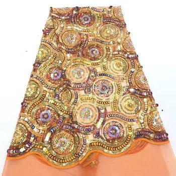 Najnovšie sequin textílie francúzsky oka výšivky Afriky sequin čipky textílie Kolumbijskej čipky vysokej kvality flitrami,šaty textílie Dizajn