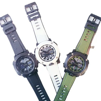 Nepremokavé elektronické hodinky, duálny displej multifunkčný beží chronograf
