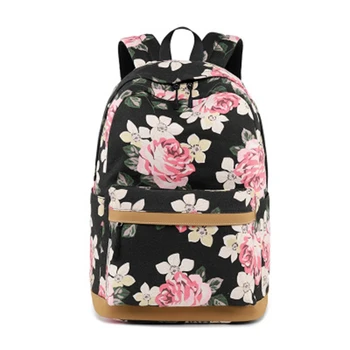 Nepremokavé módne rose tlač školský batoh s 15.6-palcový notebook set roztomilé dievčatá topánky dievča batoh USB študent taška ženy