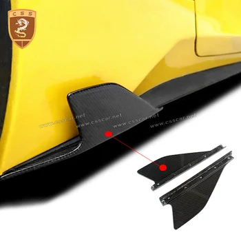 Nové Príslušenstvo Pre Ferrari 458 Strane Sukne Zábal Uhol Auto Predný Nárazník Otvory Splitter Oboch Stranách Difúzor Winglet Strane Sukne