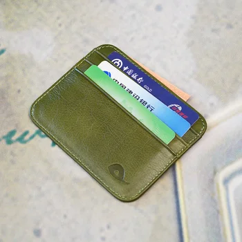 Plapupa Hovädzie Kože Plus Veľkosť Vintage Karty Prípade kreditnej Kolo Rohová pravá Koža držiteľa karty
