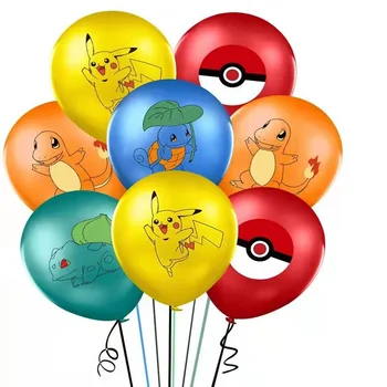 Pokémon Pikachu Anime Roztomilý Kreslený Zvierat Balón Hračka Vodíka A Blow-Up Bábiky Domov Narodeniny Tému Party Dekorácie Deti Darček