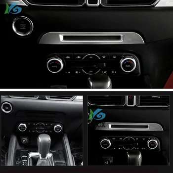 Pre Mazda CX-5 CX5 CX 5 2017 2018 2019 príslušenstvo Auto Uprostred CD Console Panel Výbava Nálepky Rám, Kryt dekorácie interiéru