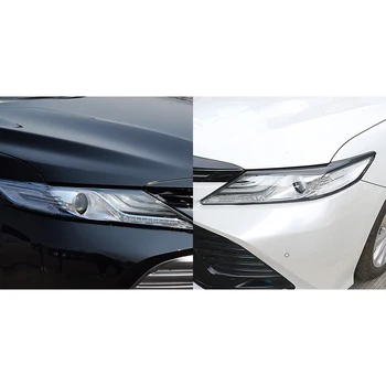 Pre Toyota Camry 2018-2019 Reálne Uhlíkových Vlákien Predných Svetlometov Obočie Kryt Dekoratívne Auto Dekorácie Dovybavenie Príslušenstvo