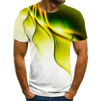 Pánske Módne T-Shirts Kamufláž Krátky Rukáv T-Shirt Lete Osobnosti 3d Vytlačené T-Shirt Pre Mužov Trendy Mužské Oblečenie