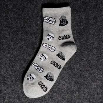 Pár Disney Star Wars Cartoon Bavlna Aldult pánske Ponožky Anime Postavy Majster Yoda Roztomilý Trubice Ponožky Príležitostné Športové Ponožky Dary
