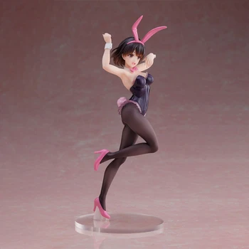 Pôvodné Katou Megumi Bunny Dievča 18 cm PVC Akcie Obrázok Anime Obrázok Model Hračky Kolekcie Bábika Zvýšiť Nudný, Priateľku