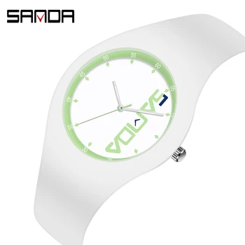 SANDA značky silikónové mužov a žien elektronické vodotesné hodinky osobnosti elektronické hodinky módny trend športové hodinky