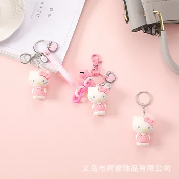 Sanrio Hello Kitty Moje Melódie Kuromi Cinnamoroll Karikatúra Roztomilý Keychain Mini Taška Dekorácie Pár Anime Keychain Prívesok Dieťa Darček
