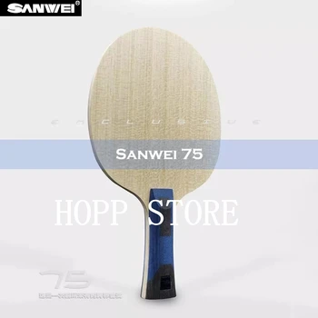 SANWEI 75 ALC Stolný Tenis Čepeľ VIS Štruktúra Arylate Uhlíka príkaz Ping Pong Bat Pádlo pre Rýchly Útok s Slučky