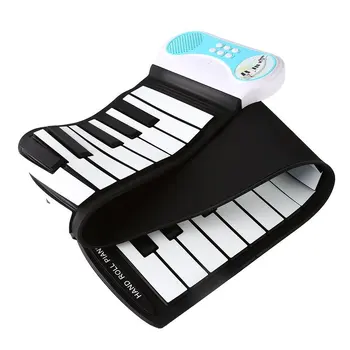 SevenAngel Hot predaj 49 Tlačidlá Flexibilný Silikónový Roll Up Klavír, Elektronické Varhany Klávesnice Nástroj pre Deti, Študenti
