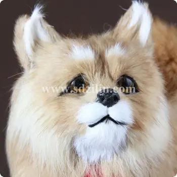 Simulácia Pomeranian hračka , hračka pre psa, boh domáce dekorácie , 28*12*24 cm