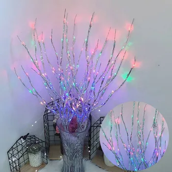 Simulácia Strom Pobočky 20 LED Svetlo String Vianočné Dekorácie pre Domov Ozdoby na Vianočný Stromček Nový Rok Dekor