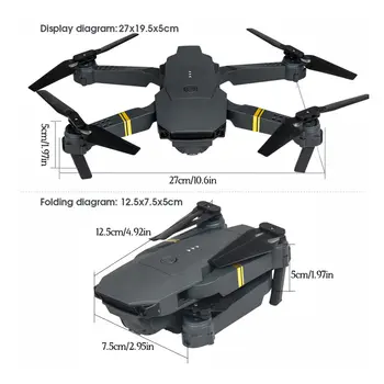 Skladacie Drone Štyri osi RC WiFi Quadcopter Deti Diaľkové Ovládanie Stanovená Výška Lietadlo