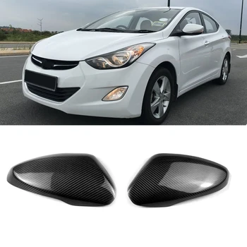 Skutočné Uhlíkových Vlákien Na Hyundai Elantra Sedan 2011 2012 2013 Spätné Zrkadlo Pokrytie Spp Výbava Nálepky Styling