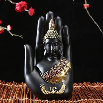Sochu Budhu V Thajsku Socha Budhu Zelená Živice Ručne Vyrobené Budhizmus Hinduistickej Fengshui Figúrka Meditácie Domáce Dekorácie