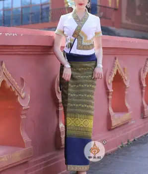 Thajské Ženy Šaty Letné Obleku Longji Festival Tradíciu Hotel Jednotné Juhovýchodná Ázia