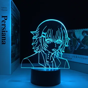Tokio Vlkolak LED Lampa Juuzou Suzuya pre Spálňa Decor Nočného Narodeninové Darčeky pre Ženy, Mužov Konosuba Manga, Anime 3D Svetlo