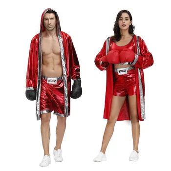 Veľký-Veľkosť Pre Dospelých Boxer Halloween Kostýmy Nočný Klub Páry Fáze Výkonu Kostýmy King Boxing