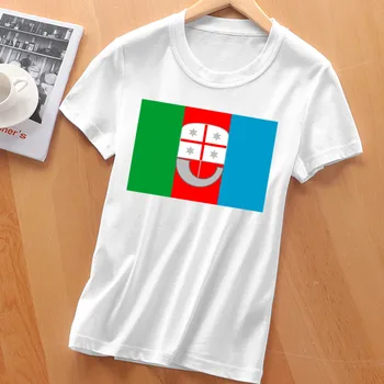 Vlajka Ligúria Žien T-shirt Zábavné Biela Humor Topy Tees Európskej Veľkosť