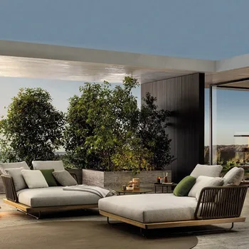 Vonkajšie ratan stoličky, gauč vonkajšie open-air záhradu, nádvorie nepremokavé voľný čas obytných terasa nábytok z masívu