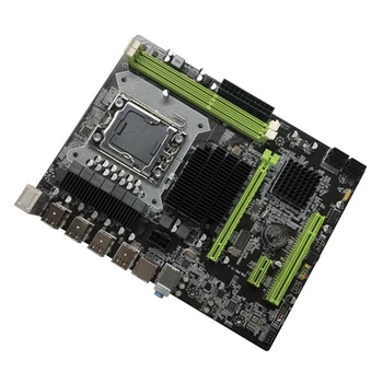 X58 Doske LGA1366 základnej Doske Počítača Podporu RX Grafická Karta S X5660 PROCESOR+DDR3 4GB 1066Mhz pamäť RAM+SATA Kábel