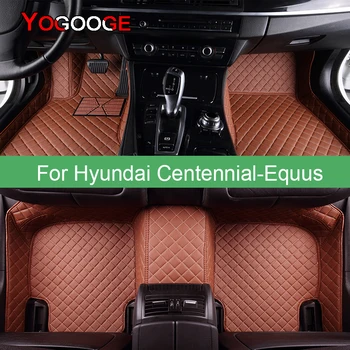 YOGOOGE Auto Podlahové Rohože Pre Hyundai Centennial Equus Nohy Coche Príslušenstvo, Auto Koberce