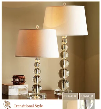 Zq Americký Krištáľové Lampy Spálňa Moderný Minimalistický Obývacia Izba Romantický Domov Tvorivé Diaľkové Ovládanie