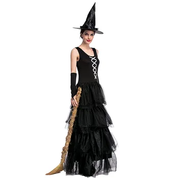 Čarodejnice Halloween Kostým Sexy Čierne Dospelú Ženu Materiál Typ Položky Zdroj Znaky Názvu Značky Rodovej Komponenty ples