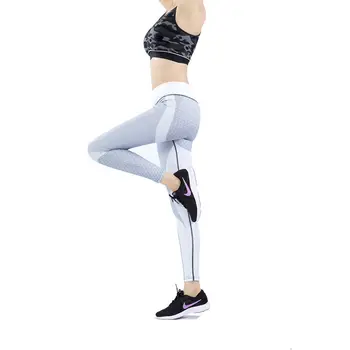 Ženy Cvičenie Push Up Legíny Vytlačené Slim Jogy Tepláky Hip-výťah Fitness Nohavice Activewear Jeggings